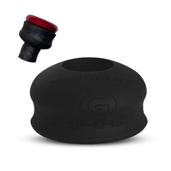 Agarre de Bate Grip‑N‑Rip con Perilla Apilable – Negro
