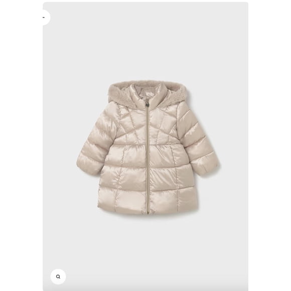 Chaqueton, diseño corte largo. beige 12 Meses