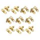 thumbnail image 5 of 10 Piezas De Hebilla De Pestillo De Bloqueo De Cuerno De Cerrojo Antiguo Para Caja De Herramientas De Caja De Joyería De Madera, 5 of 5