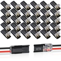 Conector De Cable Hongliang 30 Piezas De 2 Pines Para Cable 18-22 Awg