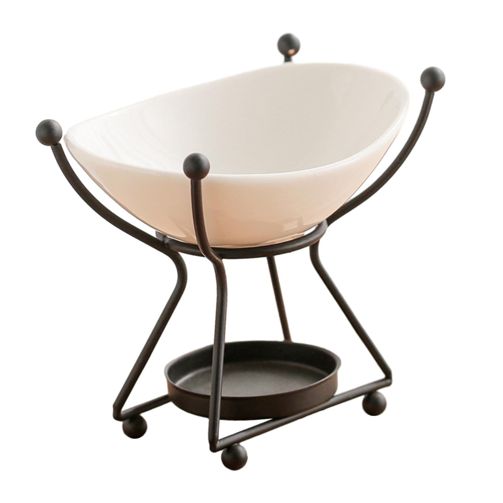 Bothyi - Quemador De Cera Derretida, Difusor De Marco De Metal, Quemador De Aceite Para Sala De Estar, Porche, Jardín, Negro