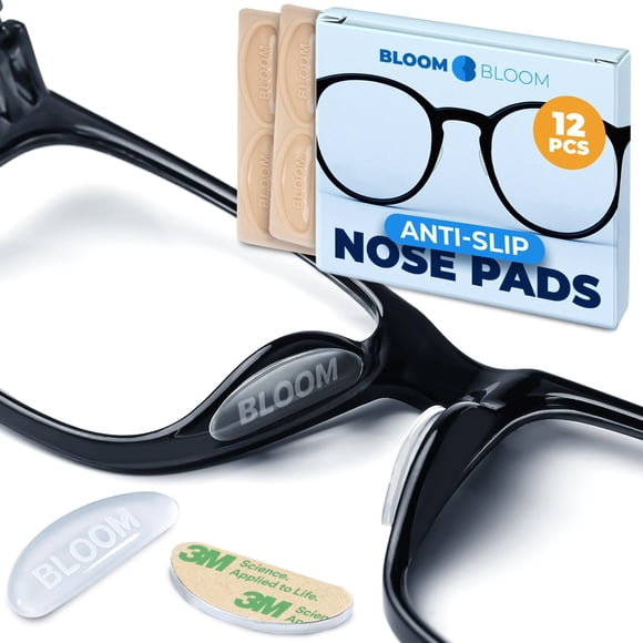 Almohadillas nasales para gafas BLOOM & BLOOM, silicona, antideslizantes, 6 pares