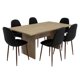 thumbnail image 2 of Juego De Comedor 6 Sillas Sin Brazo  Rovere - Negro, 2 of 8