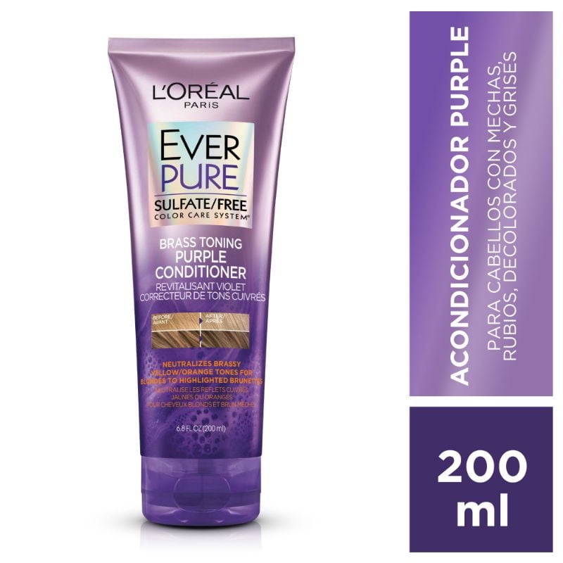 Hair Expertisse - Acondicionador Everpure Brass Purple.