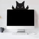 thumbnail image 2 of Adorno de gato con dedo medio, divertido adorno de gato negro con dedo medio, decoración de gato negro levantando el dedo medio, regalo para amantes de los gatos. (10 * 5 cm), 2 of 7