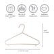 thumbnail image 2 of Paja De Trigo Hangers De Plástico Paquete De 30 Unidades Para Ropa Infantil, 2 of 7