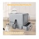 thumbnail image 2 of Arenero Gato Cerrado Baño Sanitario Con Tapa Y Pala Grande Gris, 2 of 3