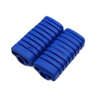 Magideal - Fuente De Los Pies De La Motocicleta Cubierta De Manga De Goma Reemplace Piezas Fácil Accesorio De Instalación Accesorio Premium Cáscaras De Reposapié Azul