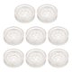 thumbnail image 1 of Uxcell 8 piezas de copas redondas de goma para ruedas de muebles, transparentes (Ajuste para 0.8 - 1.6 pulgadas), 1 of 5