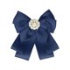 thumbnail image 1 of INSPIRE CHIC Broche de Cinta para Mujer Lazo Corbata Uniforme Escolar Pin Collar Corbata con Perlas Azul, 1 of 4