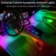 thumbnail image 2 of Kit de 6 piezas de tira LED para coche HMYC 46 cm RGB con control por app, 2 of 9