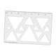thumbnail image 5 of Plantilla De Fresadora Para Carpintería Multiusos De 1/4" De Grosor, Plantilla De Incrustación De Carpintero Triangular 12 En 1, 5 of 5