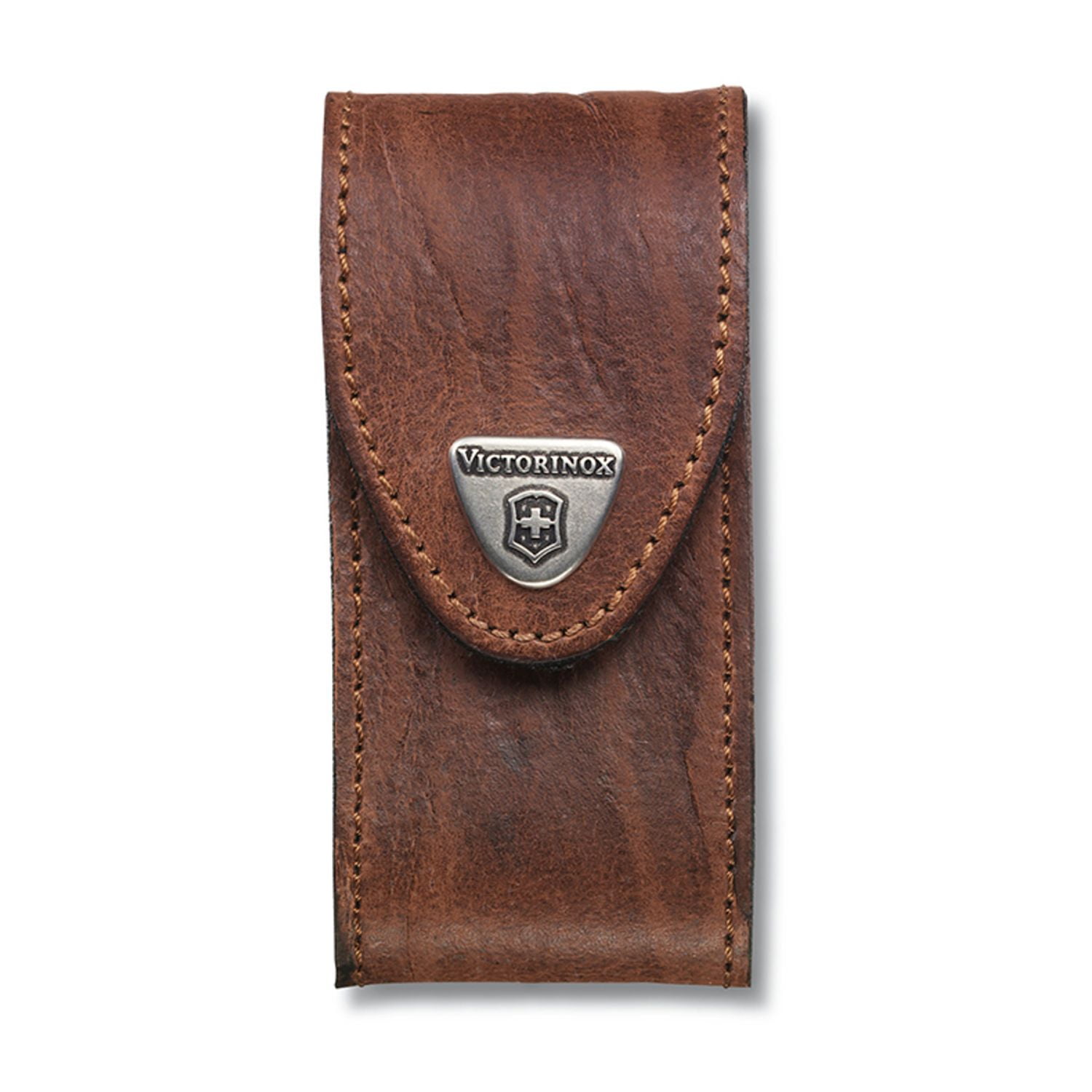 Victorinox - Estuche De Cuero Color Café Para Cinturón. Tamaño 10,7x5x3,2cm