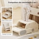 thumbnail image 2 of Kidscool Banquito Escalón Convertible en Silla Infantil Plástico Crema Gris 27x41x63 cm, 2 of 13