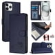thumbnail image 1 of Funda tipo cartera FOXDOCK para iPhone 11 Pro MAX con soporte, ranuras, RFID, diseño de gato, 1 of 5