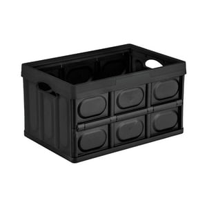 Bianca Home - Caja Organizadora Plegable Multiuso 45L Negro
