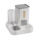 thumbnail image 1 of Alimentador de alimentos y dispensador de agua, dispensador automático de comida para gatos de interior, comedero para cachorros y plato para mascotas Gris, 1 of 5
