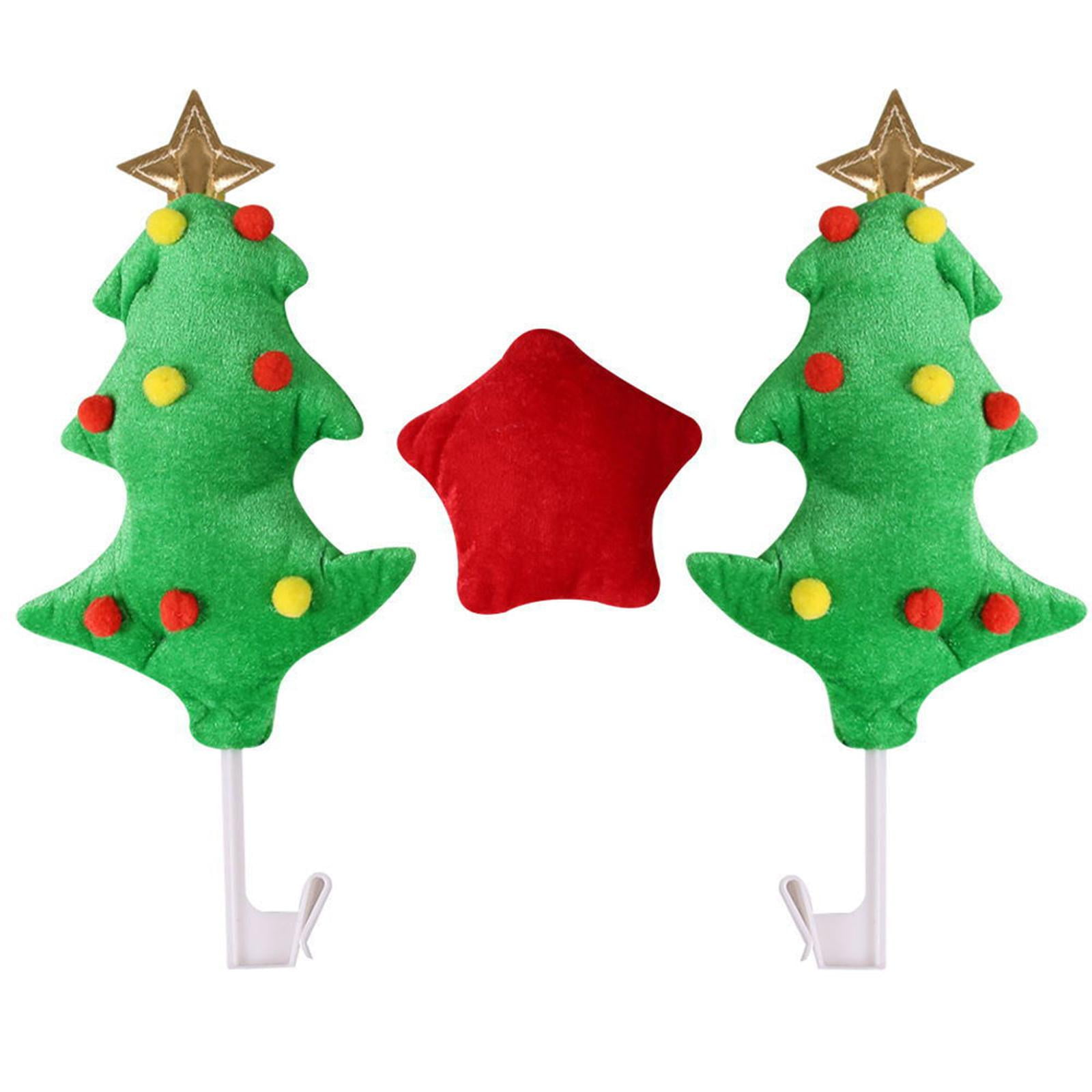 Bothyi - Decoración Navideña Para Automóviles Accesorios Para Automóviles Estrella Roja Para La Decoración De Vacaciones De Invierno