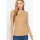 thumbnail image 1 of Saronite Camiseta Térmica de Manga Larga con Cuello Henley de Algodón Acanalado Básico, Color Nuez (para Mujer), 1 of 4