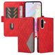 thumbnail image 3 of Funda Cartera para Samsung Galaxy A56 5G con Tarjetero Soporte y Correa Rojo, 3 of 6