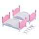thumbnail image 1 of Juego De Muebles En Miniatura Para Cama De Muñeca, Decoración De Adorno Para Casa De Muñecas 1:12, 1 of 3
