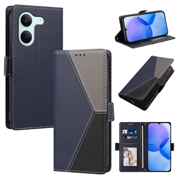 Funda Cartera con Soporte para Xiaomi Xiaomi Poco X8 Pro 5G, Azul Oscuro