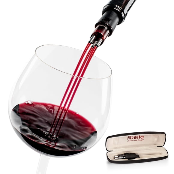 Aireador de vino TRIBELLA Classic Multi-Stream con estuche inoxidable
