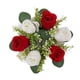 thumbnail image 4 of Centros De Mesa De Anillo De Vela Floral Artificial Para Cena, Fiesta, Día De Acción De Gracias, Rojo, 4 of 5
