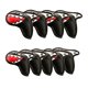 thumbnail image 3 of 9x Shark Golf Iron Head Fundas Cuero PU Golf Club Headcovers Negro, 3 of 5