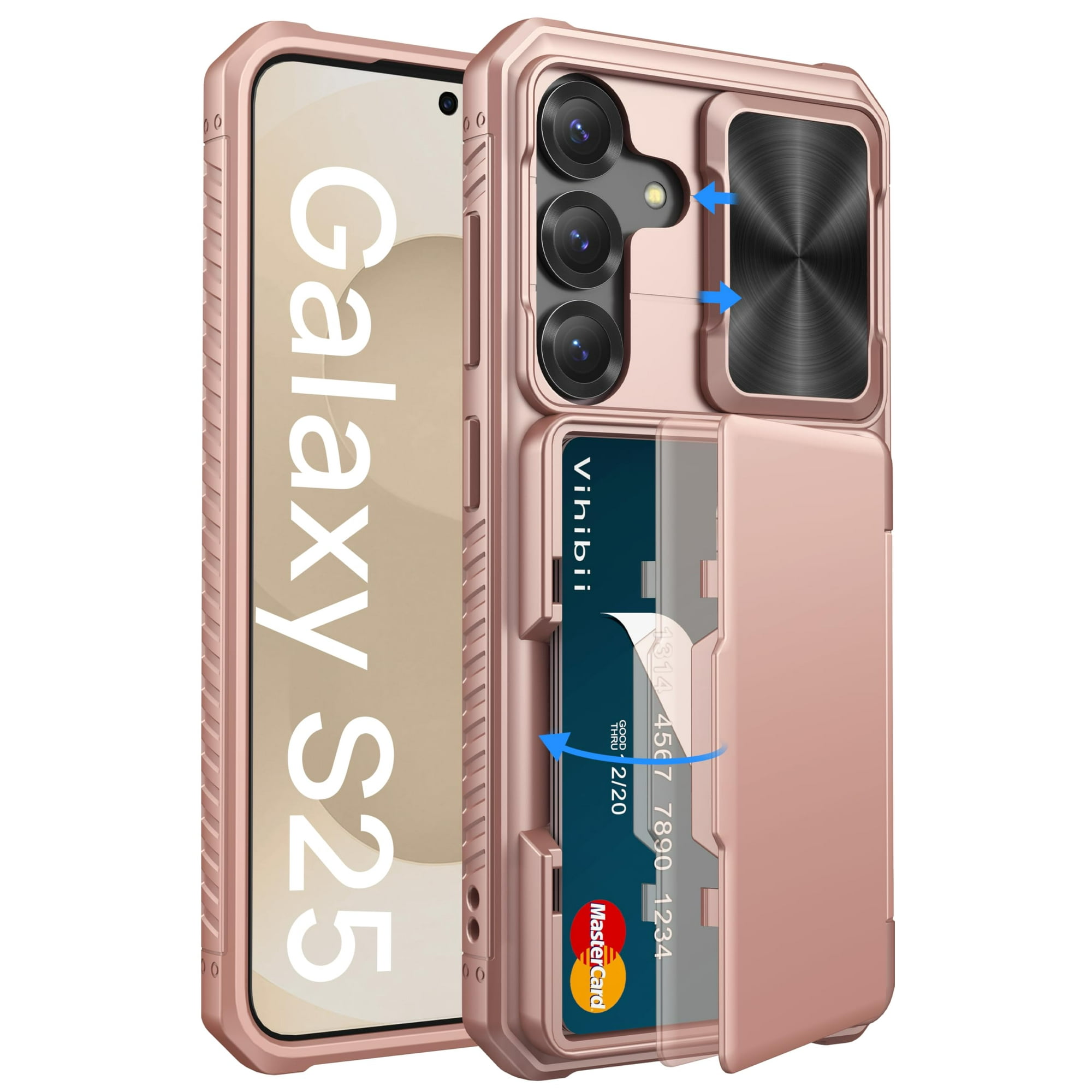 Vihibii - Funda Para Samsung Galaxy S25 Con Tarjetero Y Rfid