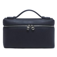 Bandolera Rejolly L19 Pouch Con Asa En La Parte Superior De Piel Azul Marino