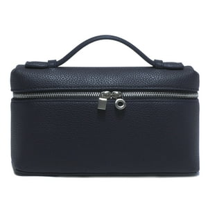 Bandolera Rejolly L19 Pouch Con Asa En La Parte Superior De Piel Azul Marino