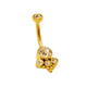 thumbnail image 2 of Piercing Ombligo Navel 10 Mm Titanio Astm F136 G23 Triada Dorado, 2 of 5