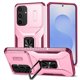 thumbnail image 1 of Funda Armada para Samsung Galaxy S25 FE con Tapa Deslizante y Soporte Magnético Giratorio Rosa, 1 of 5