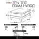 thumbnail image 4 of Cama Europea Zen Top Foam 1 Plaza Base Normal, 4 of 4