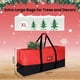 thumbnail image 3 of Bolsa de almacenamiento para árbol de Navidad mstoekn, resistente, 9 pies, negra y roja, 3 of 7