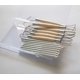 thumbnail image 3 of Kit de herramientas para modelado de arcilla Augernis de 14 piezas en aluminio y madera, 3 of 8