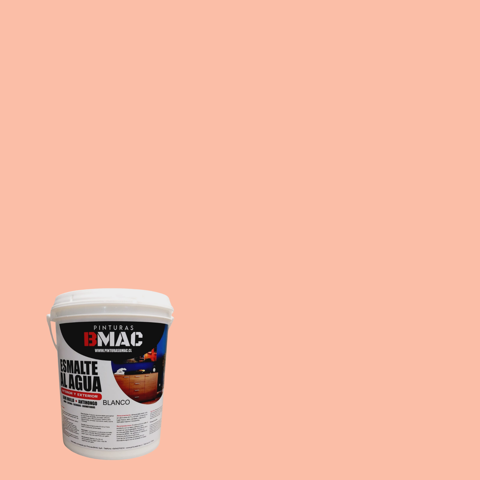 Bmac - Esmalte Al Agua Damasco Semibrillo Galon