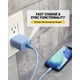 thumbnail image 5 of Bloque cargador y cable de carga USB-C trenzado de 6 pies, 20 W, 5 of 6