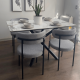 thumbnail image 1 of Comedor Venecia Piedra Marmol Lino Mk - Gris - 6 Sillas - 160X90Xm, 1 of 4