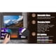 thumbnail image 3 of TV Stand Electric Fireplace TV Stand with Glass Shelves, 3D Fireplace TV Stand with LED Lights Wood with USB Charging Outlet Modern Television Table Center for TV up to 32-62" Black 58''W*15.4''D*24.4, 3 of 3