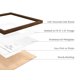 thumbnail image 2 of Marcos de fotos HAUS AND HUES de madera de nogal 40 × 40 cm (16 × 16 pulg.) – juego de 6, 2 of 6