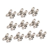 Bothyi - Bisagra Invisible Aleación De Zinc Ligera Para Armario Puerta De Madera Puerta Plegable Plata Pesada