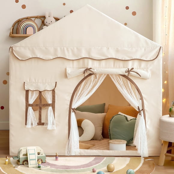 Casa de juego Sherilyn Beige de doble puerta para niños
