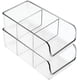 thumbnail image 4 of Organizador de plástico para cocina, para guardar paquetes de alimentos, especias, aderezos, chocolate caliente, té y sobres de azúcar en la despensa, armarios o encimeras. Paquete de 2. Transparente., 4 of 8