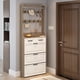 thumbnail image 3 of New wooden shoe cabinet, 3 doors and 2 drawers, equipped with hangers and spacious storage space, 3 of 3