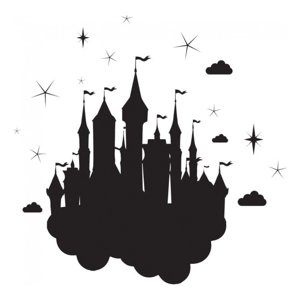 Rienda Libre Graphics - Decomural Enchanted Castle Fairytale Princess Ws-44229