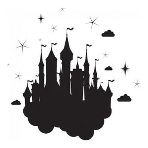 Rienda Libre Graphics - Decomural Enchanted Castle Fairytale Princess Ws-44229