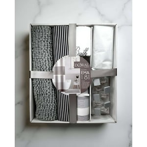 Set De Baño 18 Piezas Cortina Y Mas De Doral