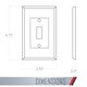 thumbnail image 3 of Placa de pared TayMac MW5070W MASQUE 2000 blanca, paquete de 5, 3 of 6